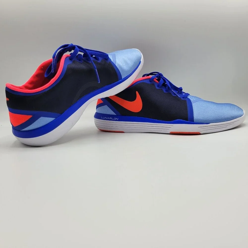 Nike Lunar Indoor Soccer Shoes Size 8.5 US 818062-400 Lunarlon NO INSOLES - Picture 1 of 12